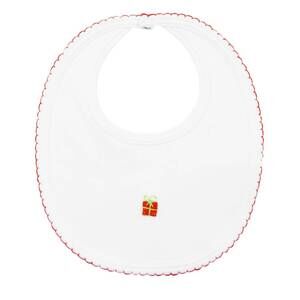 NEW BABY THREADS "tis the season" bib in white